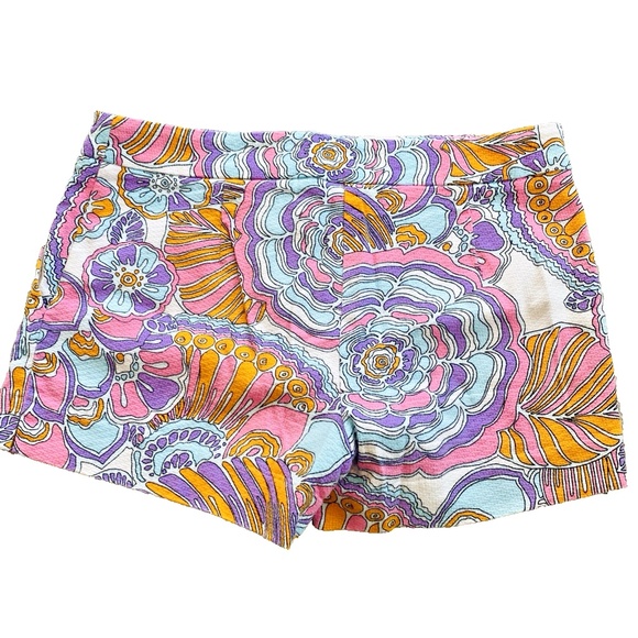 Trina Turk Women's Size 4 Shorts Designer Pink Preppy Chic Summer Festival Boho - Picture 2 of 9